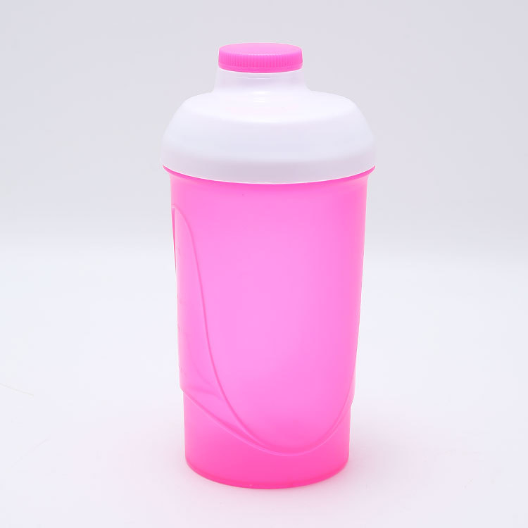 Shaker fabricat la comandă, 600 ml, cu gură dublă pentru shake-uri proteice – fitness