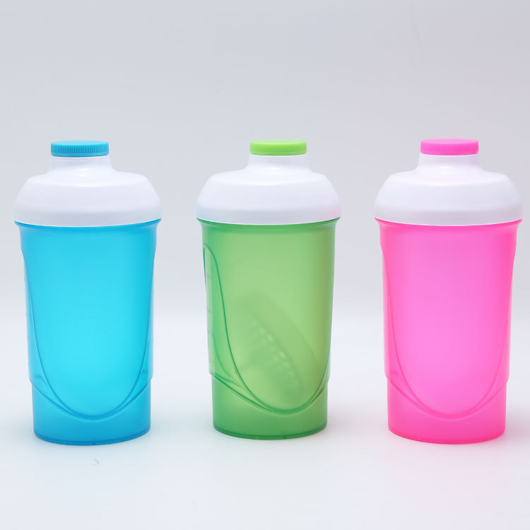 Shaker fabricat la comandă, 600 ml, cu gură dublă pentru shake-uri proteice – fitness