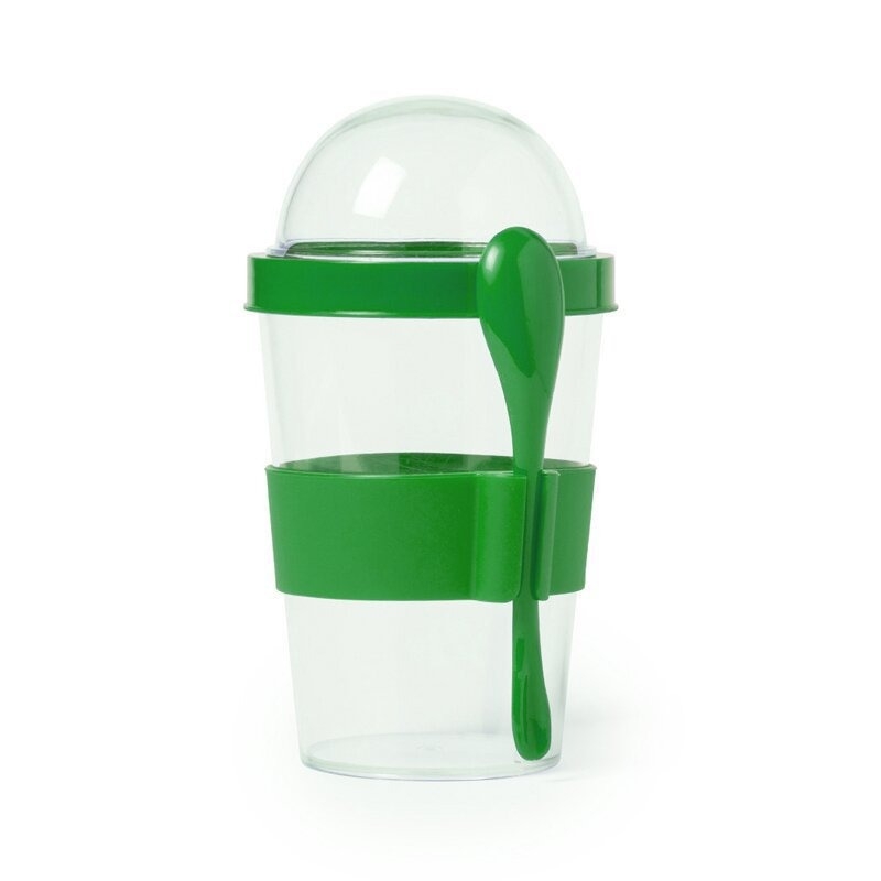 Cană shaker pentru sport, din plastic, sigilată și etanșă, cu imprimare a logo-ului