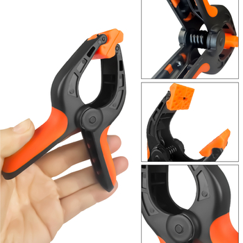 Cleme din nylon, tip A, multifuncționale pentru prinderea rapidă a fundalurilor foto – set de cleme cu arc