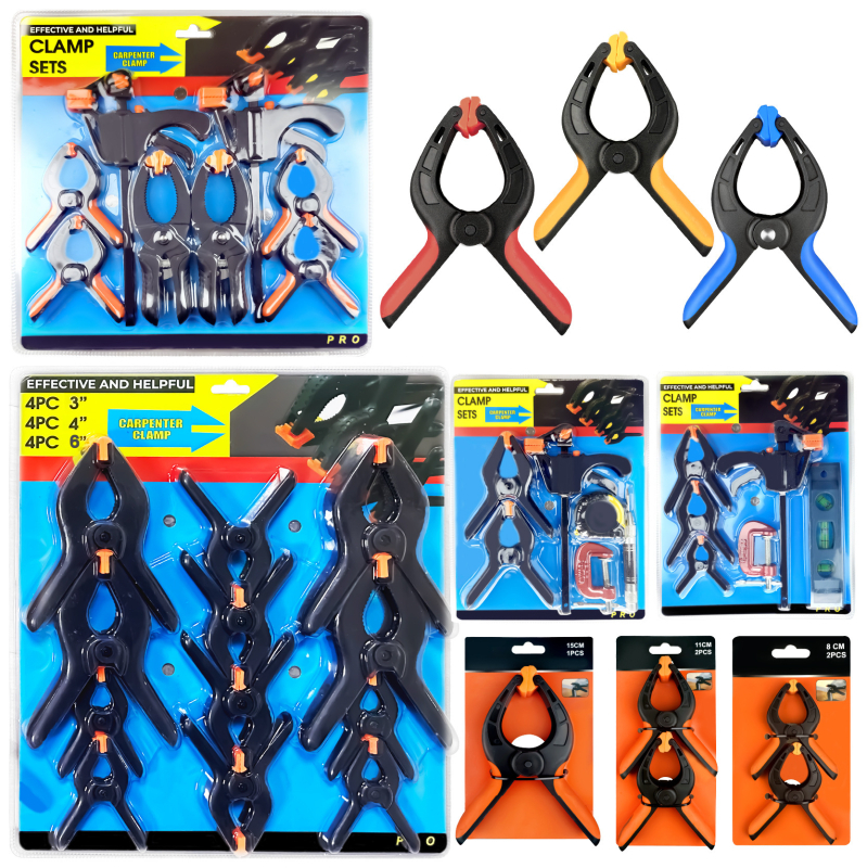 Cleme din nylon, tip A, multifuncționale pentru prinderea rapidă a fundalurilor foto – set de cleme cu arc