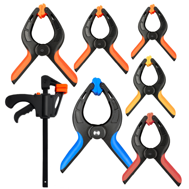 Cleme din nylon, tip A, multifuncționale pentru prinderea rapidă a fundalurilor foto – set de cleme cu arc