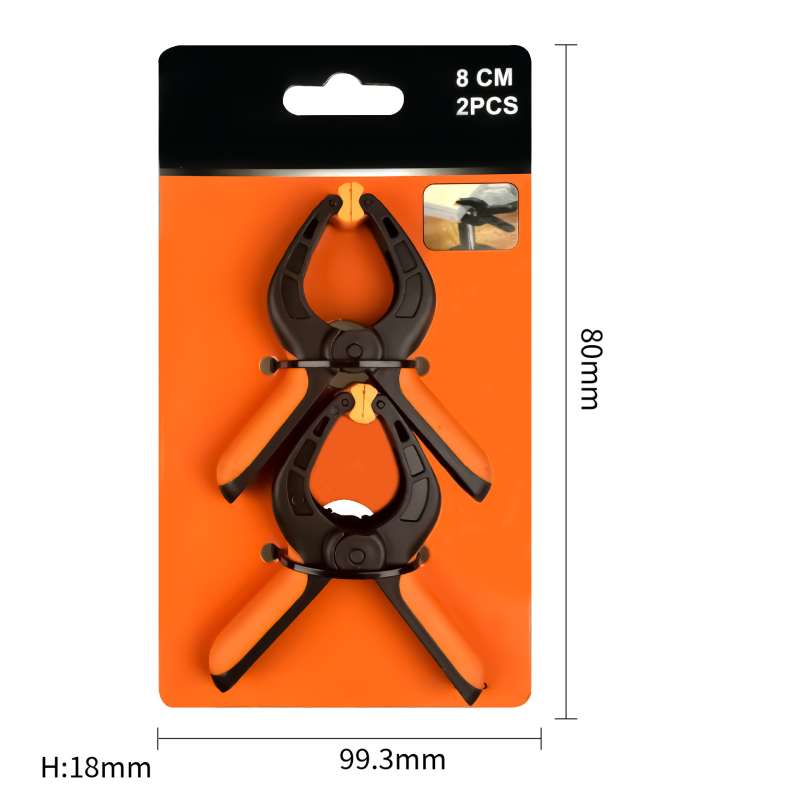 Cleme din nylon, tip A, multifuncționale pentru prinderea rapidă a fundalurilor foto – set de cleme cu arc