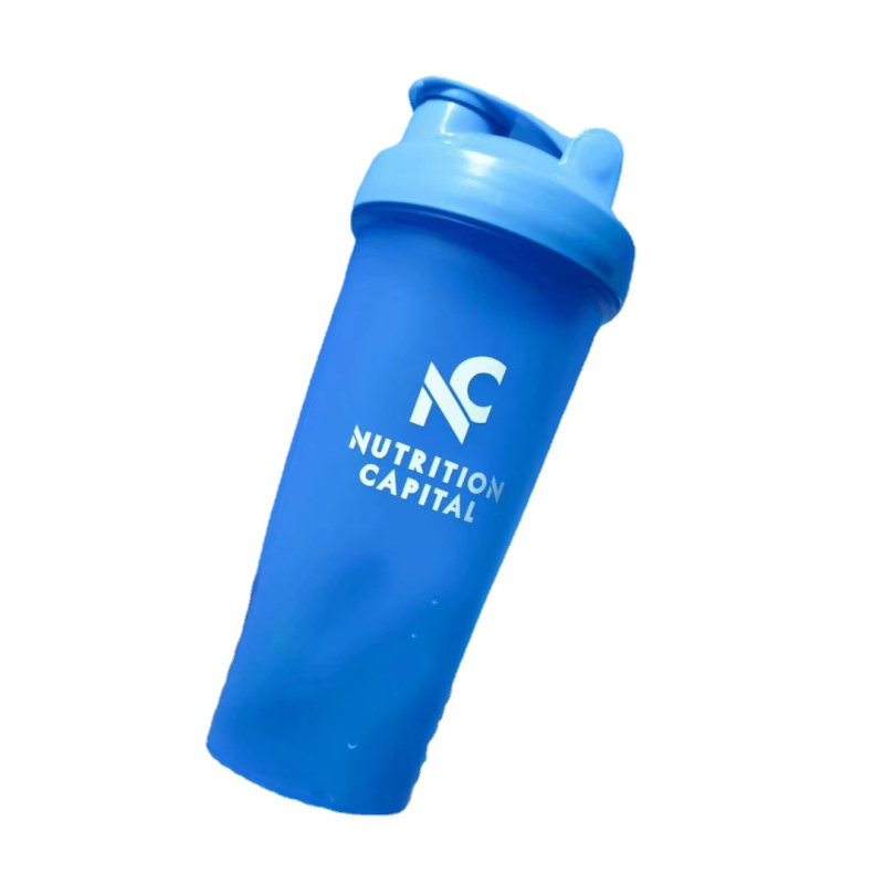 Shaker de fitness pentru pudră de proteine și shake cu lapte, recipient de amestec portabil pentru sport, capacitate mare și marcaje de măsurare