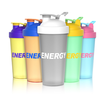 Shaker de proteine, 700 ml, portabil din plastic, personalizat