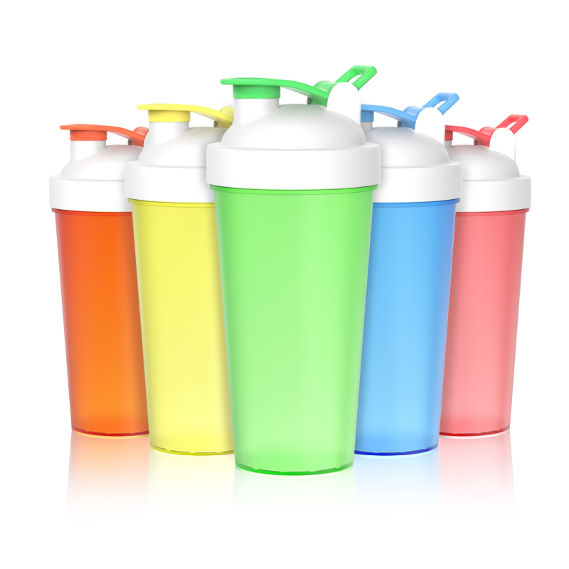 Shaker de proteine, 700 ml, portabil din plastic, personalizat