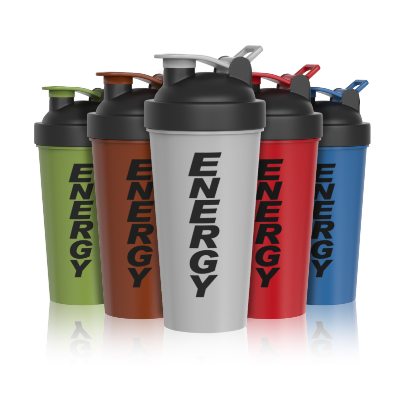 Shaker de 700 ml pentru fitness, recipient pentru smoothie și pudră de proteine, amestec PP, sticlă sport cu logo personalizat