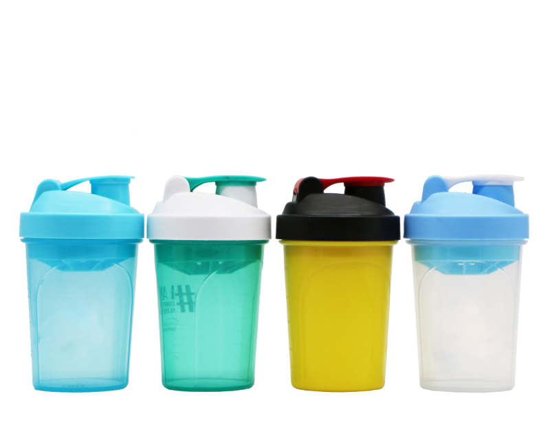 Cana shaker de 500 ml pentru fitness, amestecător pentru milkshake, sticlă de băut portabilă pentru bărbați și femei