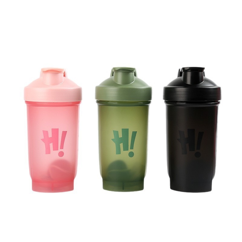 Shaker portabil pentru proteine, personalizat, rezistent la temperaturi ridicate și la căderi, din plastic alimentar