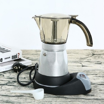 BNORSY cafetieră moka din aluminiu, stil european, aparat electric de cafea