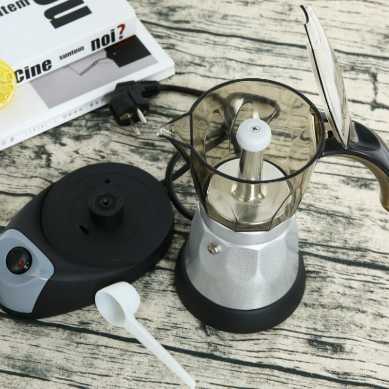 BNORSY cafetieră moka din aluminiu, stil european, aparat electric de cafea
