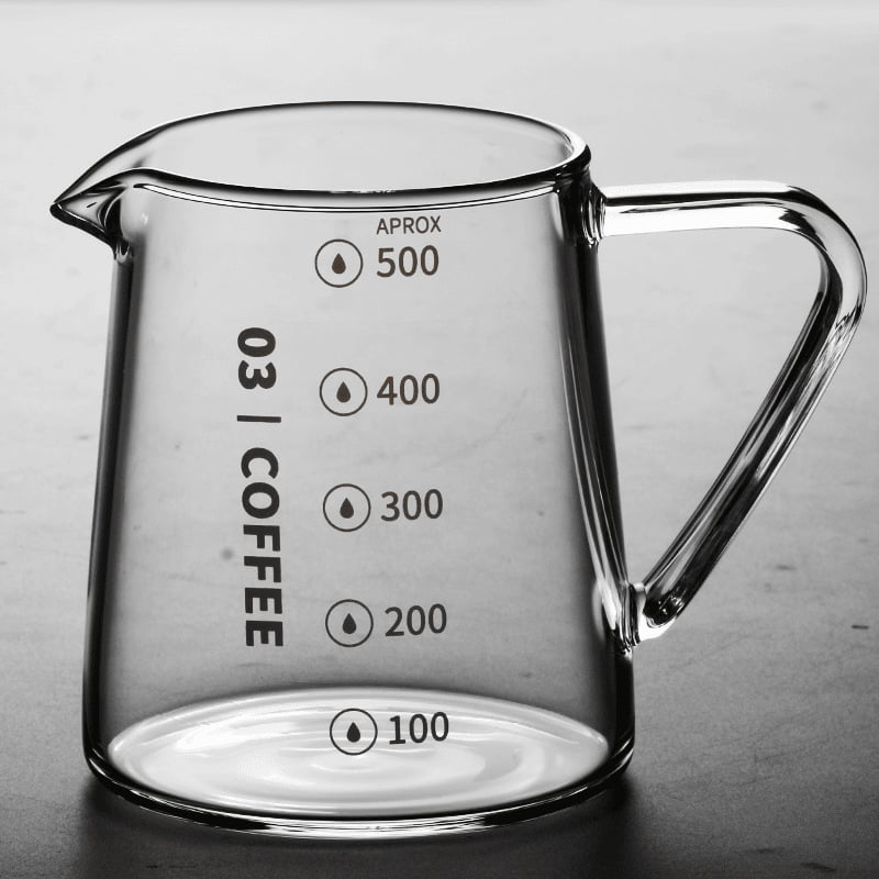 Carafă de cafea pentru uz casnic, preparare manuală, rezistentă la temperatură, sticlă suflată manual, groasă