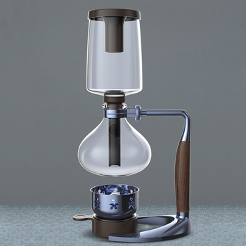 MECATOC cafetieră siphon din sticlă, pentru preparare manuală acasă