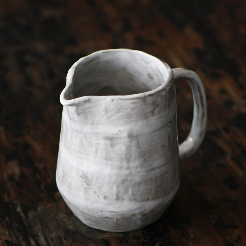 Vas de cafea din ceramică de piatră, set creativ pour-over și ceașcă de ceai cu mâner