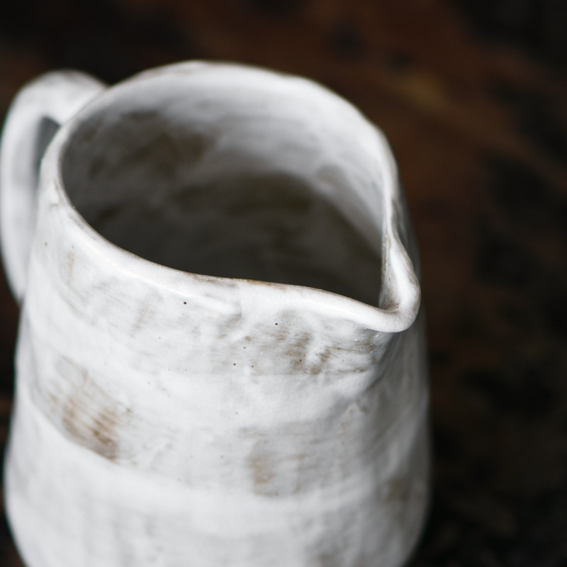 Vas de cafea din ceramică de piatră, set creativ pour-over și ceașcă de ceai cu mâner