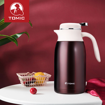 Tomic/Tomei 2018 Termos din oțel inoxidabil cu izolație vid, pentru cafea, capacitate mare