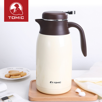 Tomic/Tomei 2018 Termos din oțel inoxidabil cu izolație vid, pentru cafea, capacitate mare