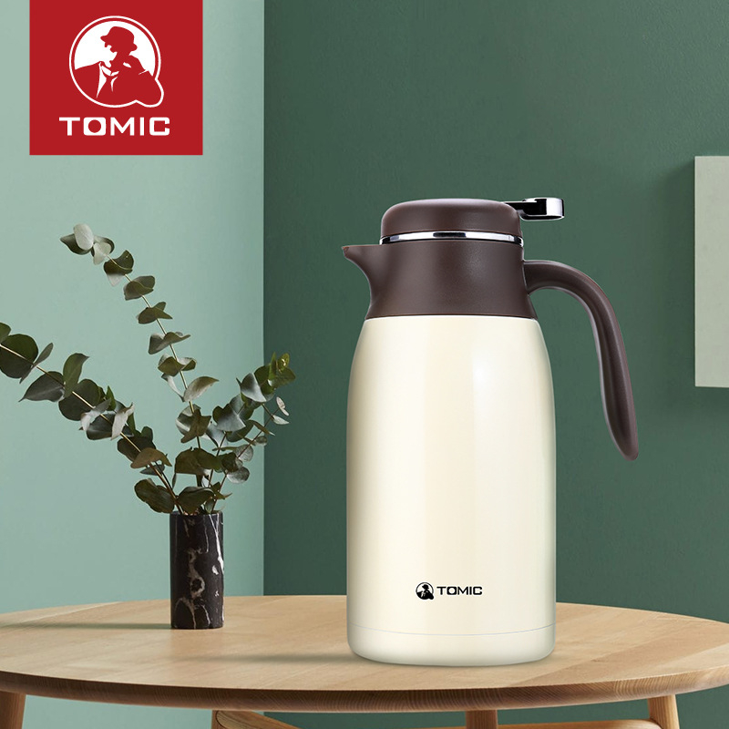 Tomic/Tomei 2018 Termos din oțel inoxidabil cu izolație vid, pentru cafea, capacitate mare