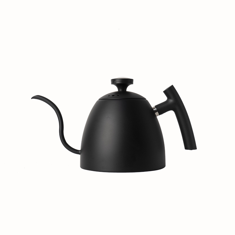 Ceainic pour-over din oțel inoxidabil 304, gât de lebădă, gură subțire, afișaj temperatură, capacitate 1 L