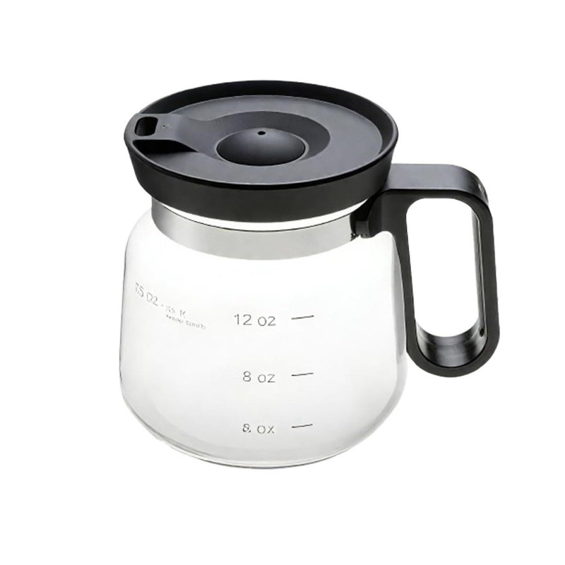 Ceașă de cafea din sticlă, 16 oz, cu mâner, sticlă transparentă, capac cu orificiu pentru pai, rezistentă la căldură, capacitate mare