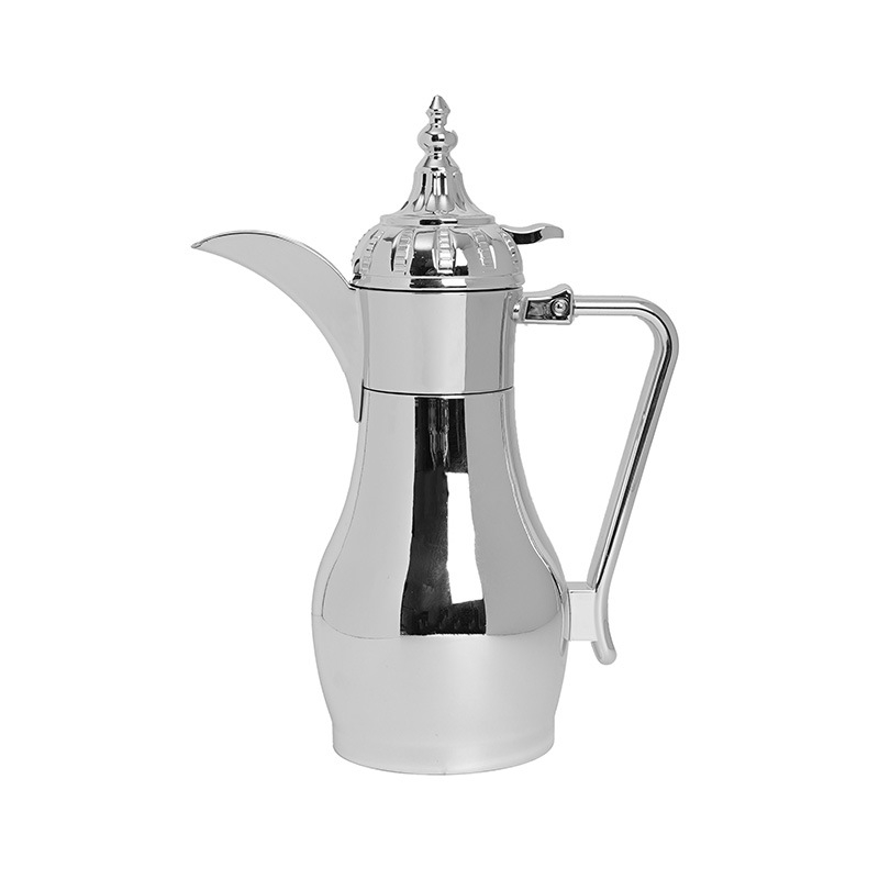 500/700 ml oțel inoxidabil, oală din Orientul Mijlociu pentru cafea arabă și ceainic, design în stil palat, culoare aurie, pentru uz casnic