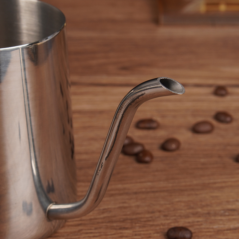 Ceainic pour-over din oțel inoxidabil, 350 ml, mini ceainic cu gură fină, ustensile de cafea