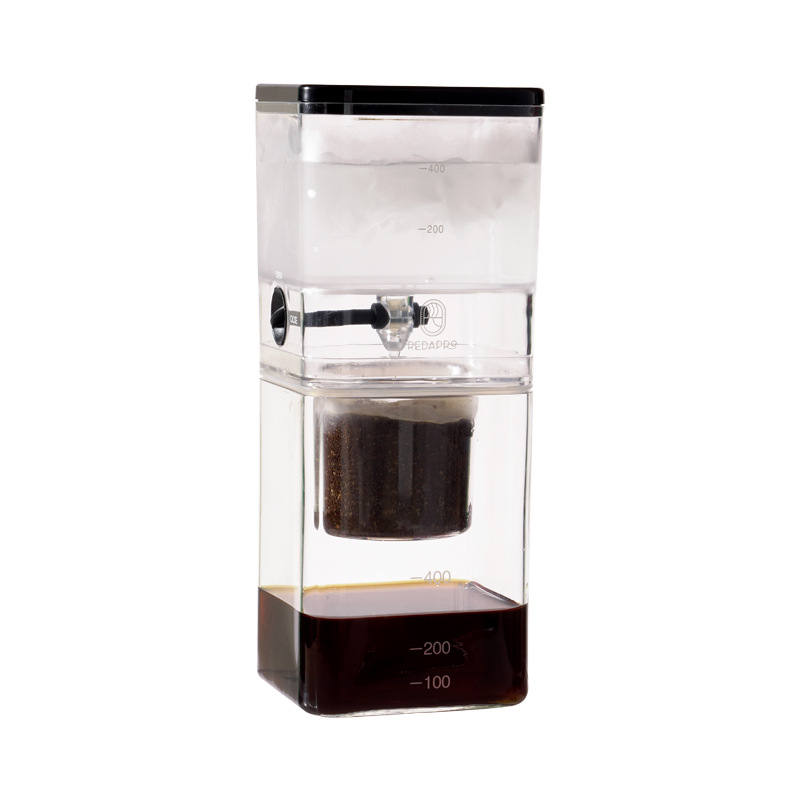 Carafă pătrată minimalistă pentru cafea cold brew cu filtru