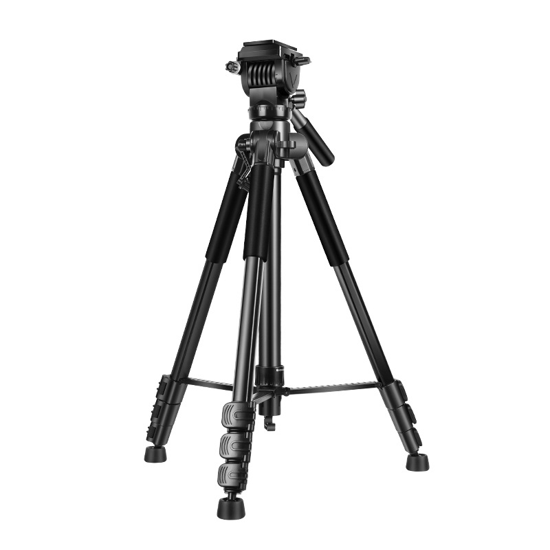 Lagani prijenosni stativ s hidraulijski amortiziranom pan-tilt glavom za DV i DSLR kamere, univerzalni nosač