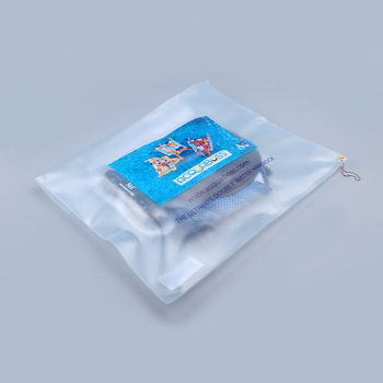 Geantă de depozitare pentru lenjerie și haine de călătorie, EVA/PVC, transparentă sau mată, închidere Velcro, personalizabilă