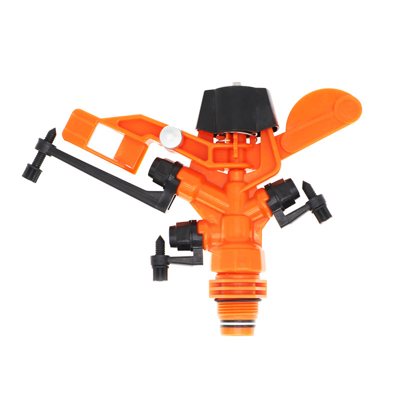 Duză rocker pentru irigații agricole, aspersor rotativ la 360°, eliminarea prafului, răcire automată, braț din plastic