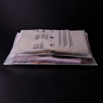 Pungă transparentă din plastic cu fermoar și etichetă de avertizare, finisaj mat, ambalaj pentru haine, personalizabilă