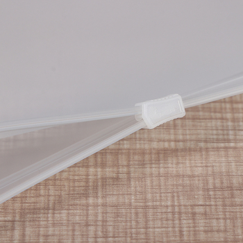 Geantă PVC cu fermoar pentru cosmetică și măști, impermeabilă, husă de depozitare mată și semi-transparentă, imprimare logo disponibilă
