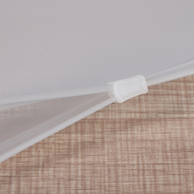 Geantă PVC cu fermoar pentru cosmetică și măști, impermeabilă, husă de depozitare mată și semi-transparentă, imprimare logo disponibilă