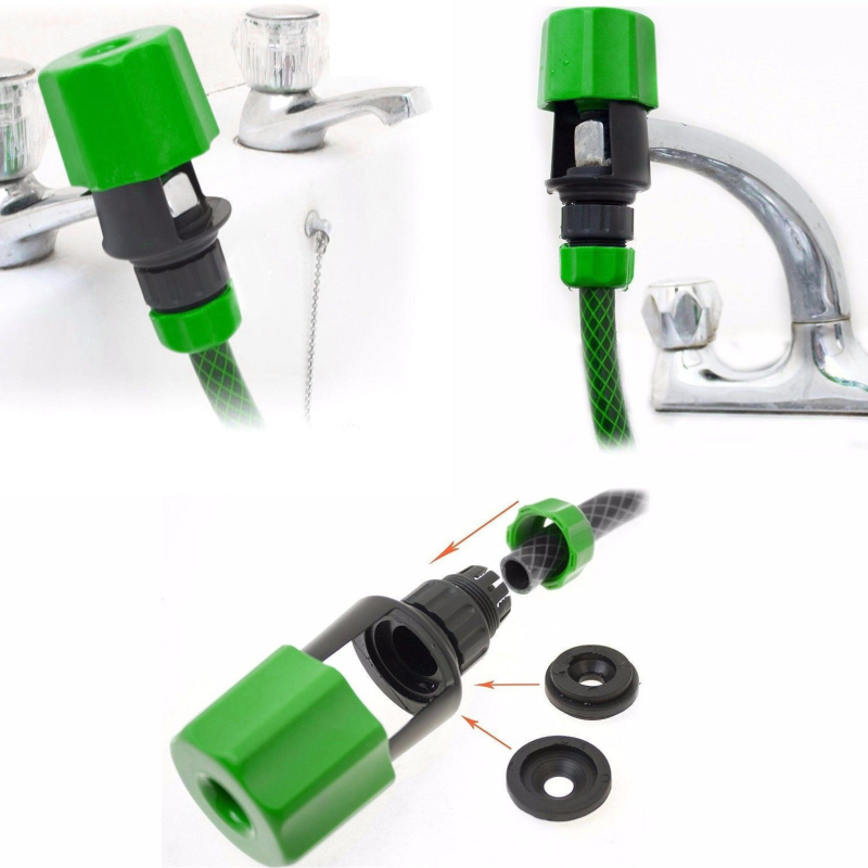 Conector robinet chiuvetă bucătărie stil britanic pentru irigare grădină, conectare rapidă