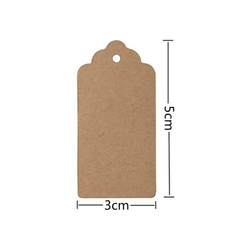 Etichete goale pentru cadouri din hârtie kraft, șnur din iută de 20 m, dimensiuni 3×5 cm și 4×7 cm.