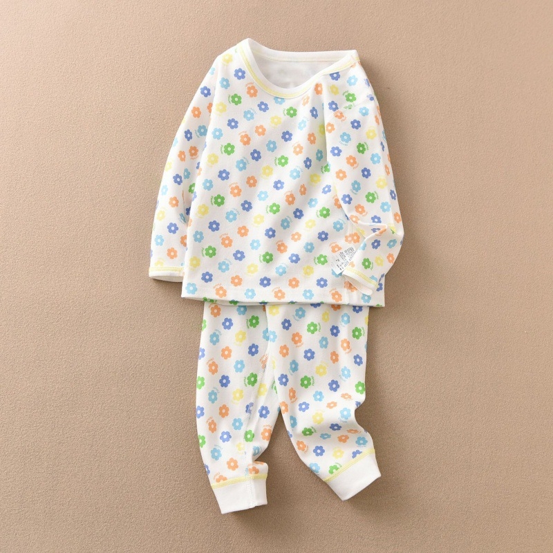Dječji kućni set u japanskom stilu, top s dugim rukavima i hlače od toplog pamuka, unisex
