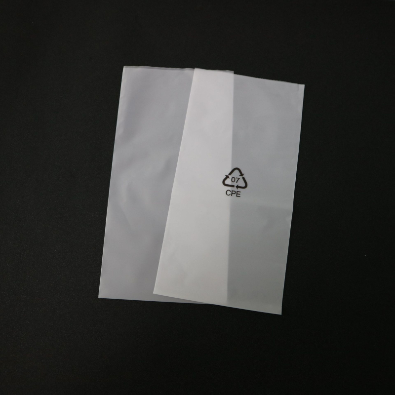Sac CPE mată, pungă de ambalaj semi-transparentă pentru electronice, cosmetică și cabluri de telefon, buzunar plat