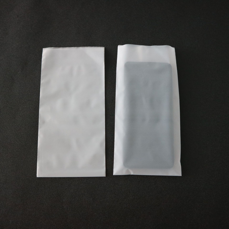 Sac CPE mată, pungă de ambalaj semi-transparentă pentru electronice, cosmetică și cabluri de telefon, buzunar plat