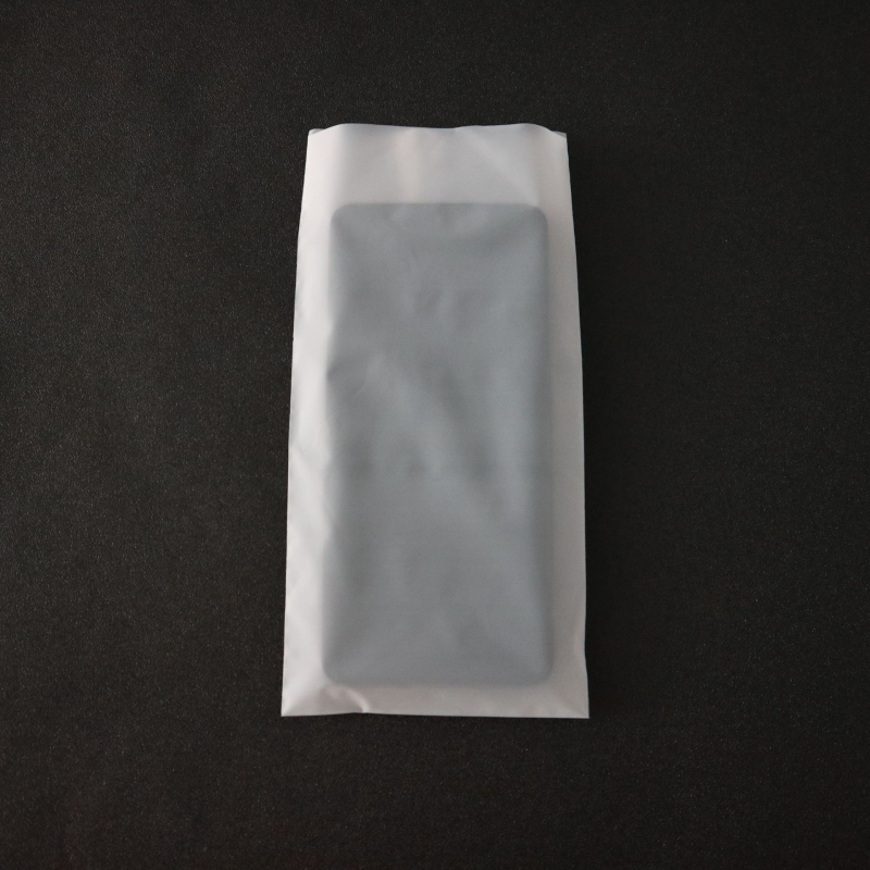 Sac CPE mată, pungă de ambalaj semi-transparentă pentru electronice, cosmetică și cabluri de telefon, buzunar plat