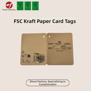 FSC certifikované etikety z kraftového papiera na odevy, etikety z recyklovaného papiera, recyklovateľné a ekologické, prispôsobiteľné