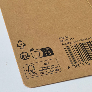 Etichete din carton kraft cu certificare FSC pentru îmbrăcăminte, etichete din hârtie reciclată, reciclabile și prietenoase cu mediul, personalizabile