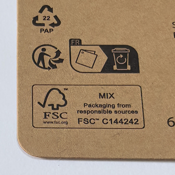Etichete din carton kraft cu certificare FSC pentru îmbrăcăminte, etichete din hârtie reciclată, reciclabile și prietenoase cu mediul, personalizabile