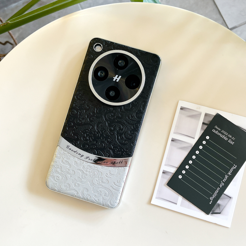 Husă Oppo X8 Pro, stil chinezesc cu model dragon în contrast, protecție anti-cadere, textură din piele, X8 Ultra design premium