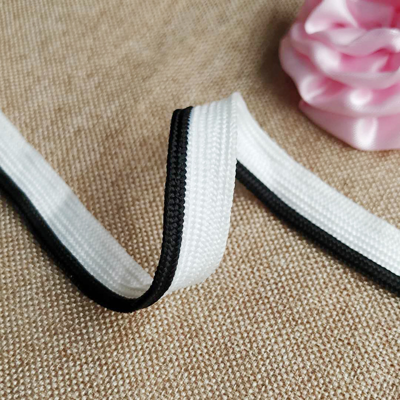 1 cm pletana rubna traka za tekstil – rubna traka za odjeću, jastuke i deke, razne boje