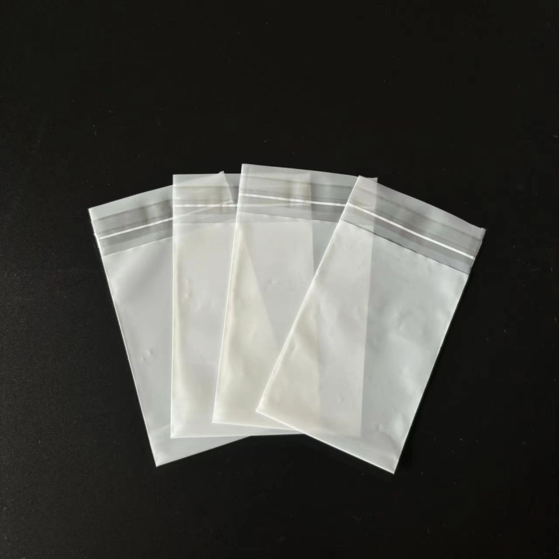 Pungă de ambalaj mat CPE din plastic, autoadezivă, pentru cabluri de date și huse de telefoane, depozitare sigilată, tratament anti-static
