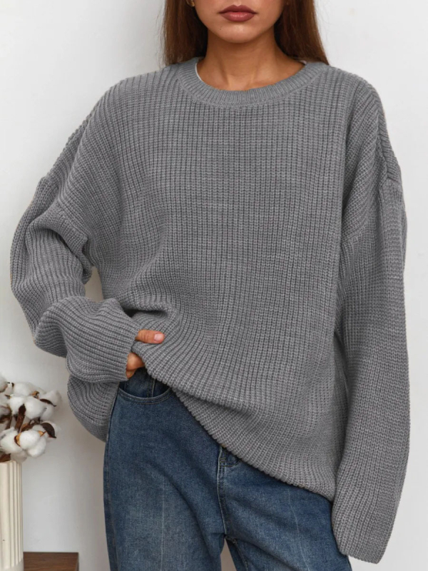 Női oversized kötött kapucnis pulóver