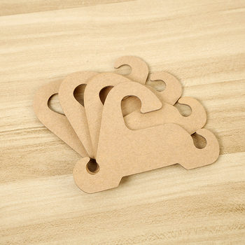 Umeraș pentru haine și încălțăminte, card de afișaj din carton gros, 3–5 mm grosime, carton Kraft