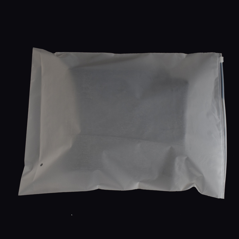 Pungă cu fermoar personalizată pentru îmbrăcăminte, CPE, ambalaj din plastic, mată și transparentă