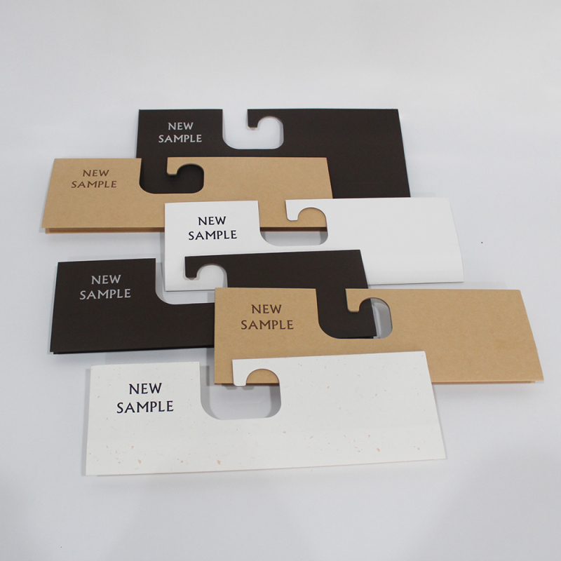 Carte de probe pentru textile și perdele, cu etichetă de agățat, clips pentru material și imprimare personalizată