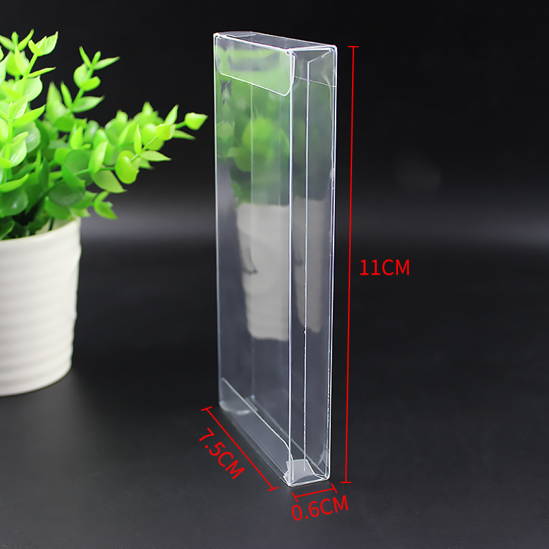 Cutie transparentă din PVC pentru haine și lenjerie, protecție împotriva prafului, personalizare, dimensiuni 7.5 × 0.5 × 11 cm